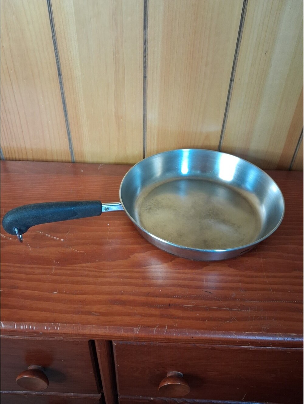 Revere Ware 10" Skillet Frying Pan Copper Vtg